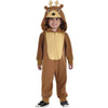 Adorable Reindeer Zipster Toddler 3-4 - Soft Brown & Cream - Perfect for Christmas Parties, Everyday Wear, or Costume Fun 1 Pc.