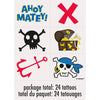 Ahoy Pirate Tattoos, 24 Count