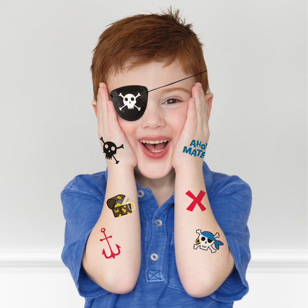 Ahoy Pirate Tattoos, 24 Count
