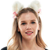 Animal Headband White Fur