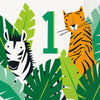 Animal Safari 1st Birthday Lunch Napkins, 16 Count