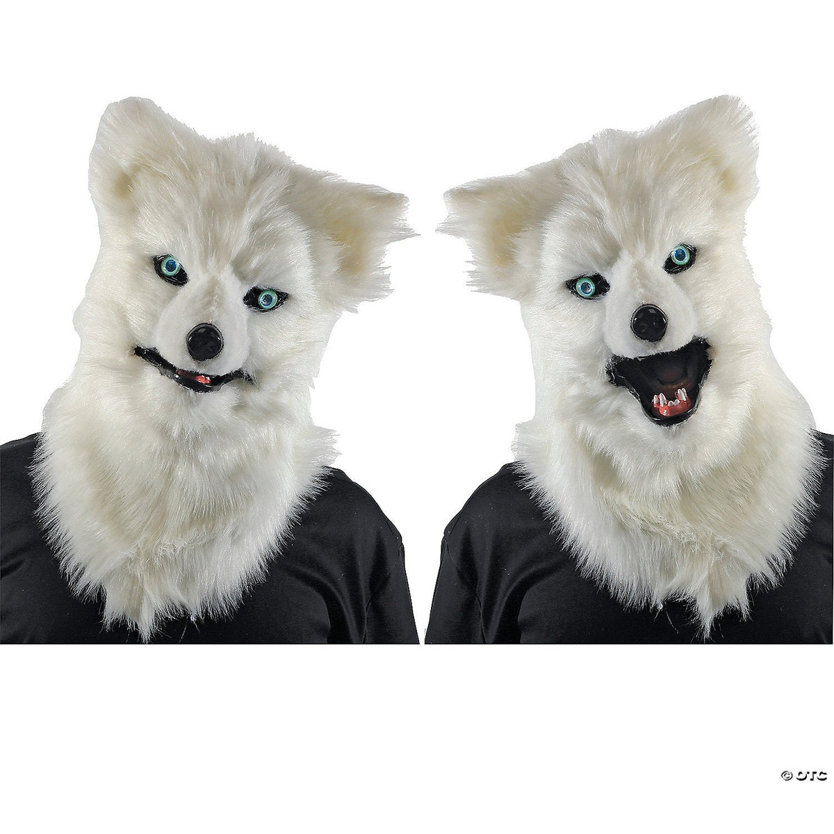 Animated White Wolf Mask