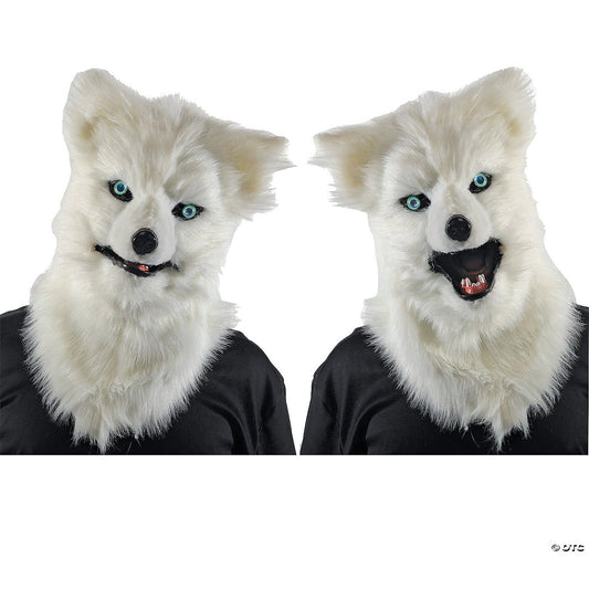 Animated White Wolf Mask