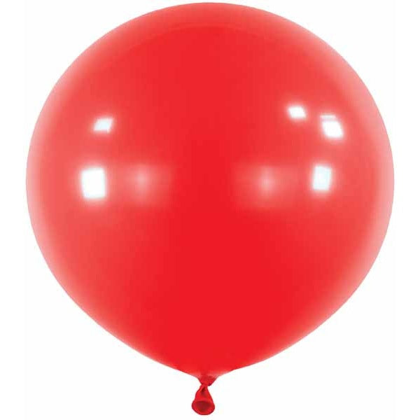Apple Red 24" Latex Balloons, 4 Per Bag