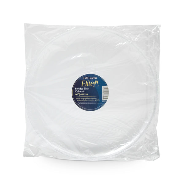 Cafe Express Elite Clear Round 16" Serving Tray
