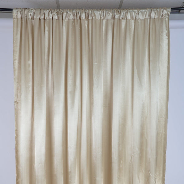 Backdrop Curtain - Satin 10X 10 Champagne