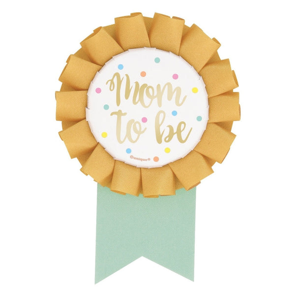 Badge - Foil, Baby Shower, "Mom To Be"
