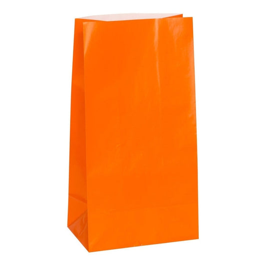 Bag - Paper Orange, 12/Pkg