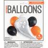 Balloon Bouquet - Foil and Latex, Silver / Orange / Black