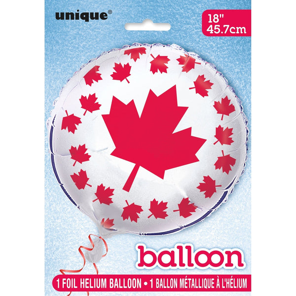 Balloon- Foil, Canada Day, 18"