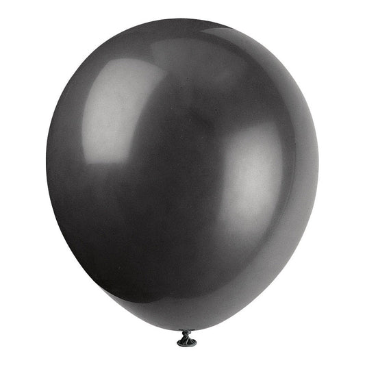 Balloon - Latex, Jet Black, 12", 72 Count