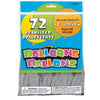 Balloon - Latex, Silver Pearl, 12" 72 Count