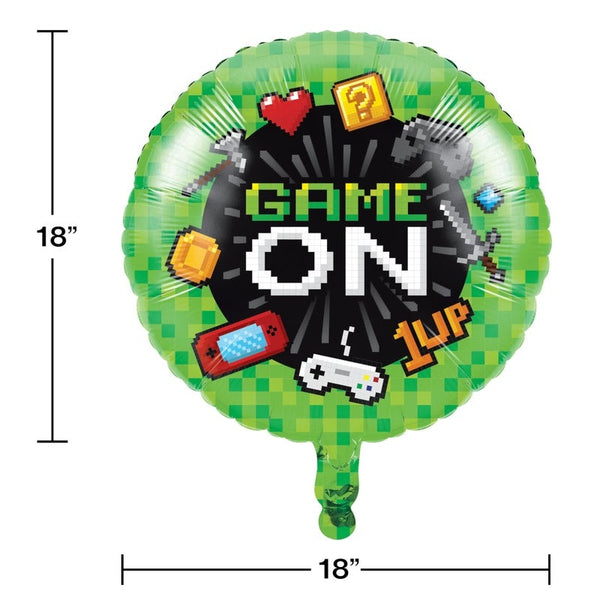 Balloon Metallic 1 Count 18" Gaming Party