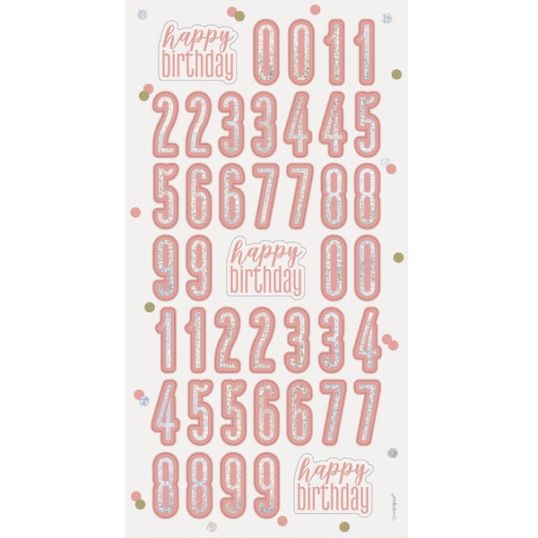Balloon Weight - Centerpiece, Birthday Glitz, Rose Gold