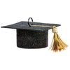 Balloon Weight - Felt Grad Cap Black