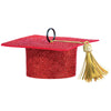 Balloon Weight - Felt Grad Cap Red