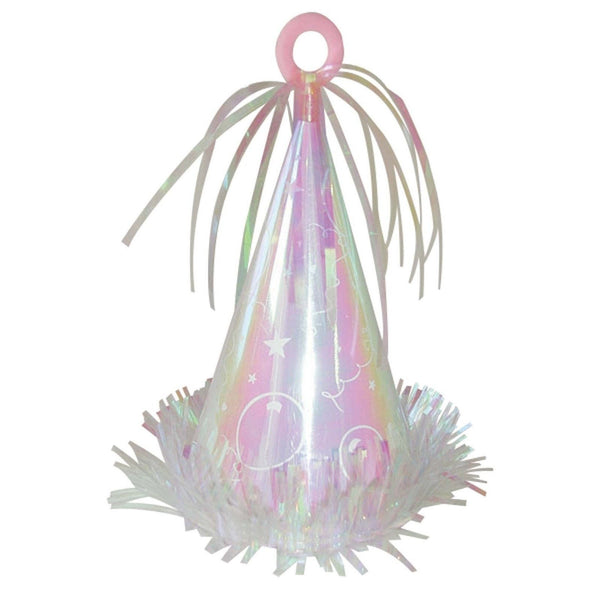 Balloon Weight - Party Hat Iridescent