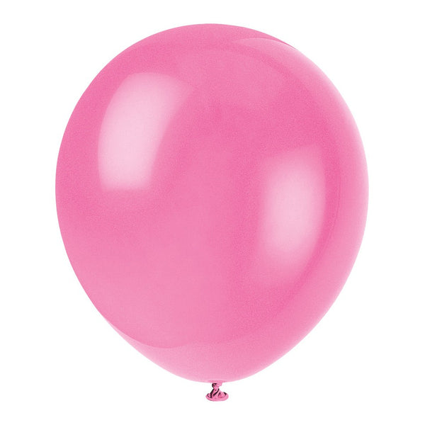 Balloons - Latex, Bubble Gum Pink, 12", 10 Count
