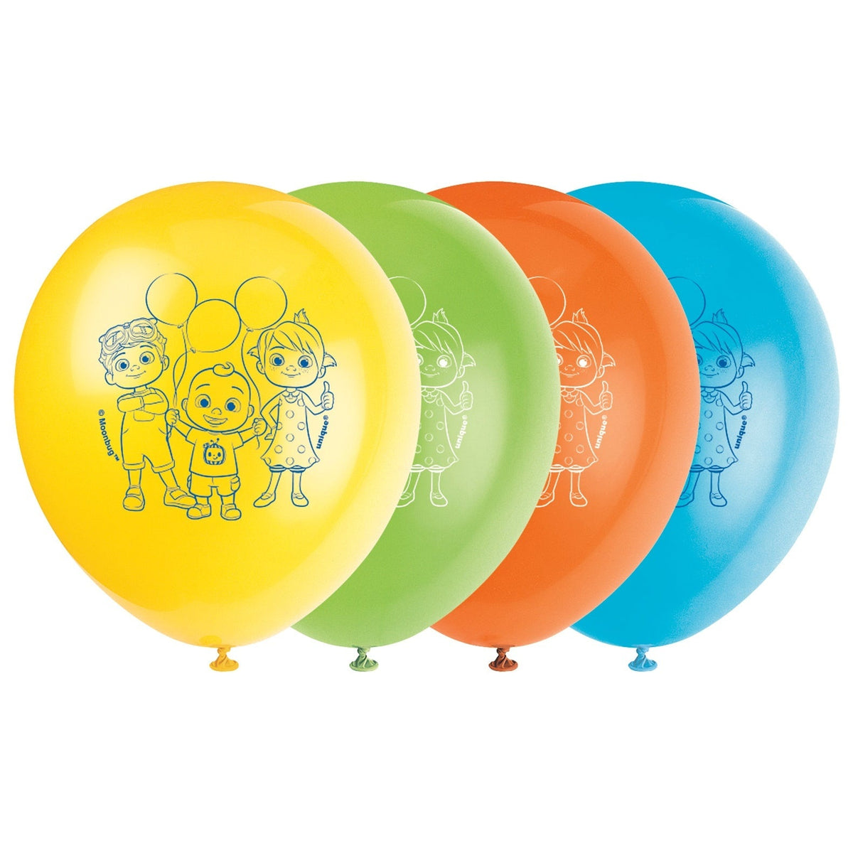 Balloons - Latex, Cocomelon, 12", 8 Count