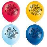 8 12" Spiderman Balloons