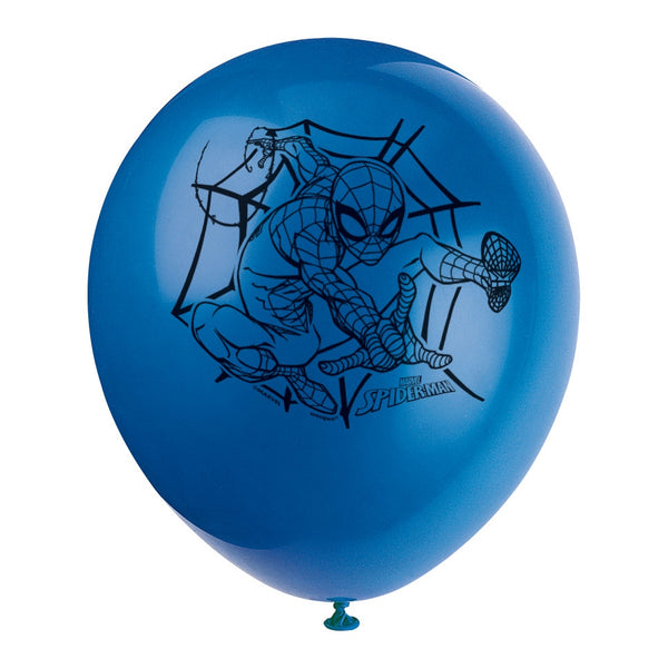 Balloons - Spider-Man™, Red / Yellow / Blue, 12", 8 Count
