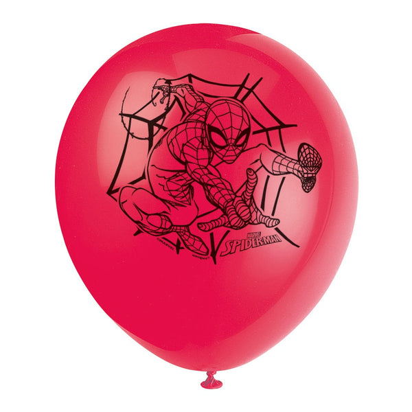 Balloons - Spider-Man™, Red / Yellow / Blue, 12", 8 Count