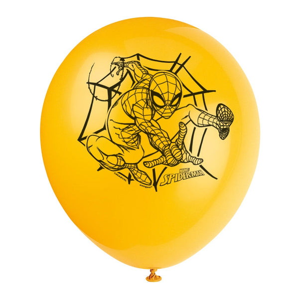 Balloons - Spider-Man™, Red / Yellow / Blue, 12", 8 Count
