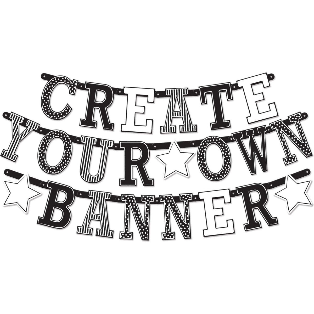 Banner - Create Your Own Black & White