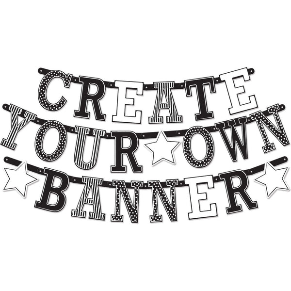 Banner - Create Your Own Black & White