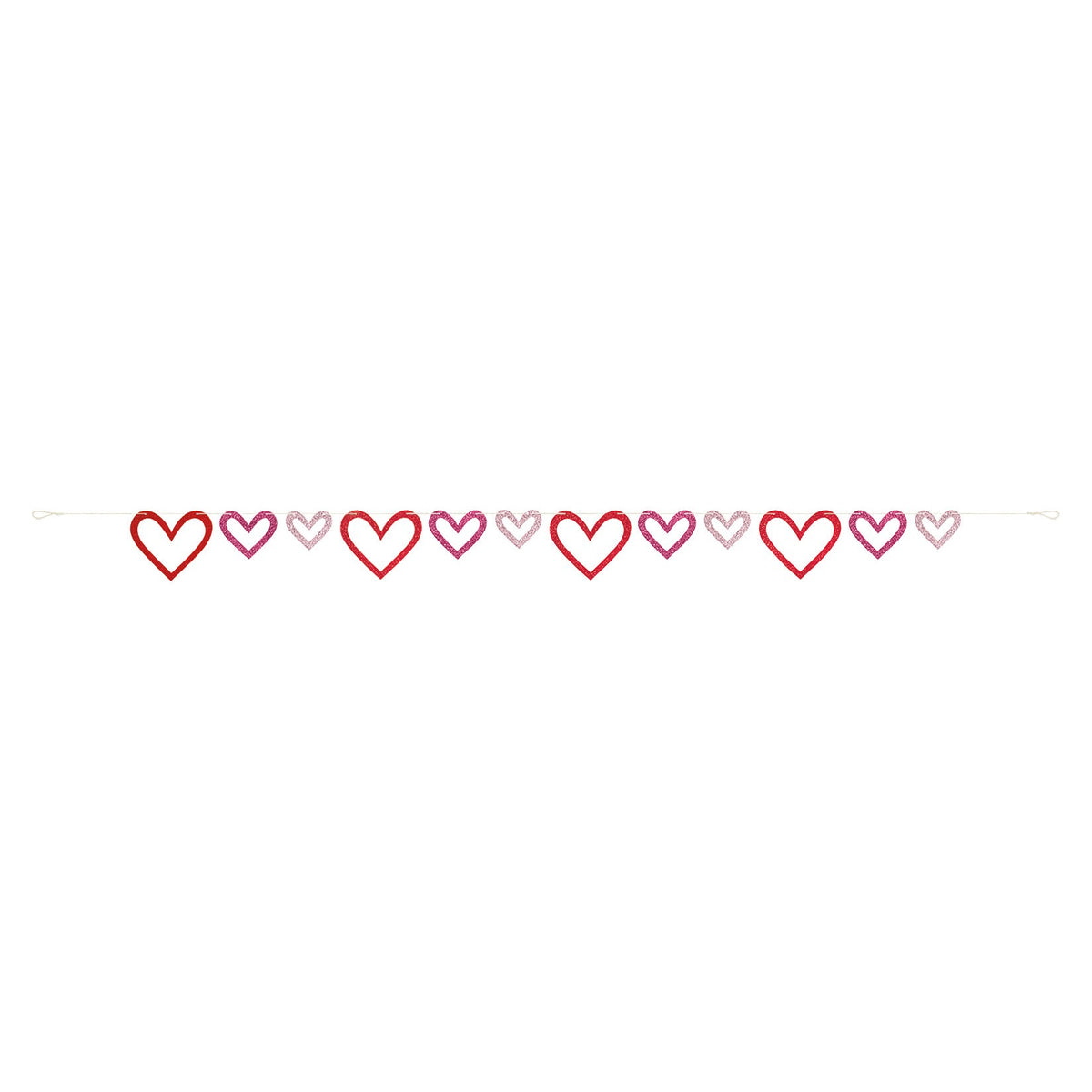 Banner - Glittered Heart, 8 Foot