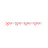 Banner - Glittered Heart, 8 Foot