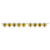 Banner Kit - Black and Yellow, Construction "Party Zone" Blocks, 9'