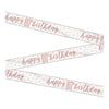 Banner Kit - Foil, Glitz Rose Gold, "Happy 80th Birthday", 9'