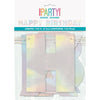Banner Kit - Foil, Iridescent, "Happy Birthday", 7.25 Ft