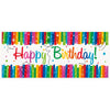Banner Kit - Wall, Rainbow, Ribbons "Happy Birthday", 60" x 27"