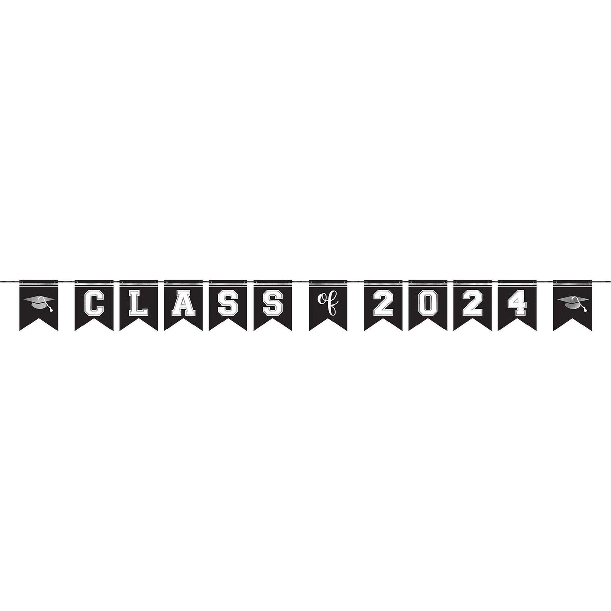 Banner Kit - White, Paper, Grad 2024, 12'