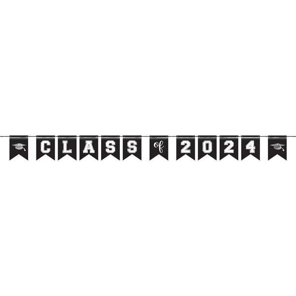 Banner Kit - White, Paper, Grad 2024, 12'