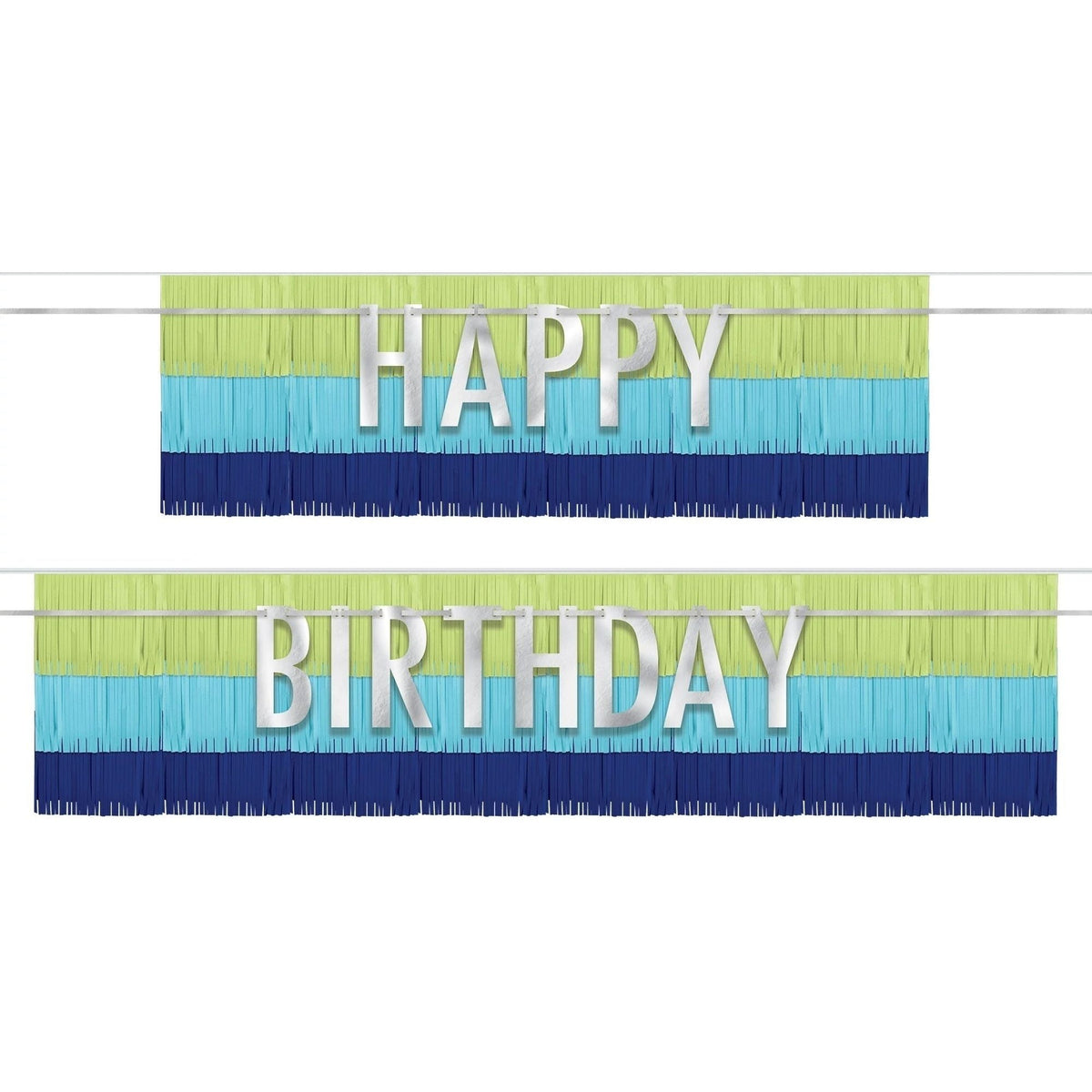 Banners - Fringe, Modern Birthday, 4 Piece
