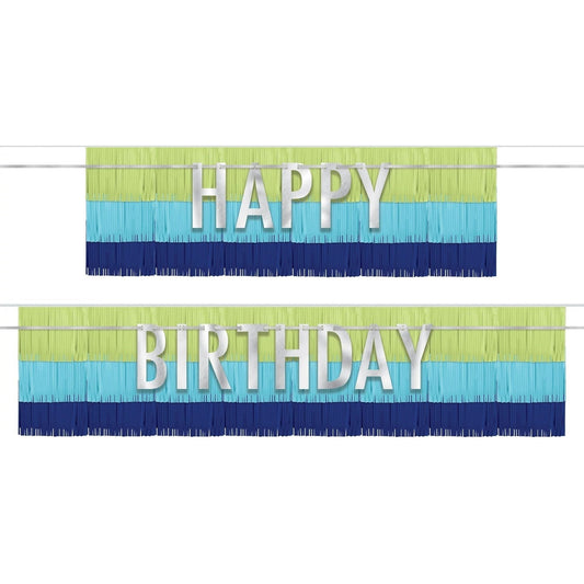 Banners - Fringe, Modern Birthday, 4 Piece