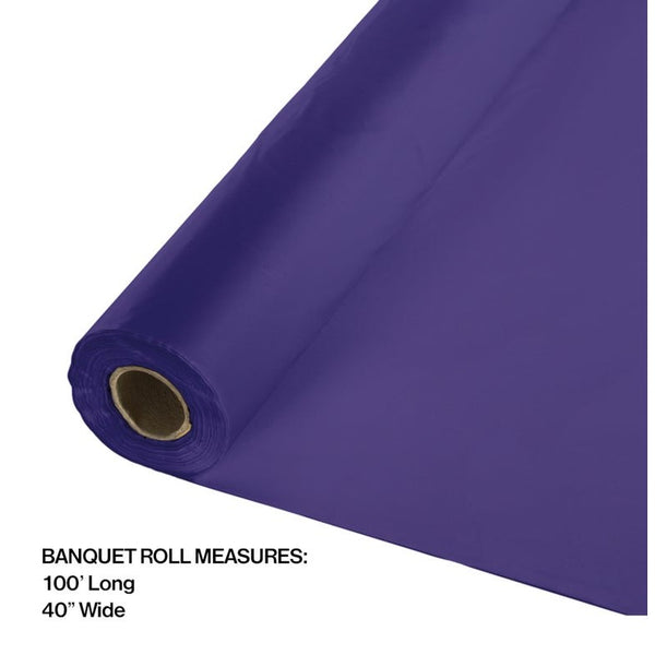 Banquet Roll, Plastic, 100' – Purple