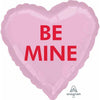 Be Mine 18" Foil Candy Heart Balloon