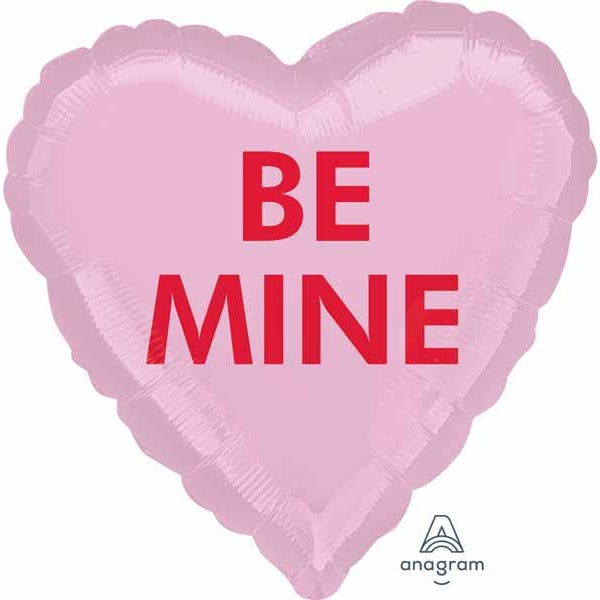 Be Mine 18" Foil Candy Heart Balloon