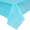 Bermuda Blue Plastic Table Cover 54" x 108"