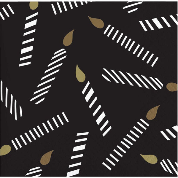 Beverage Napkin 16 Count 2 Piece Golden Wishes