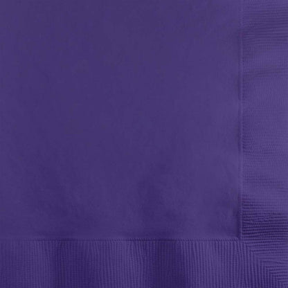Beverage Napkin 50 Count 2 Piece Purple