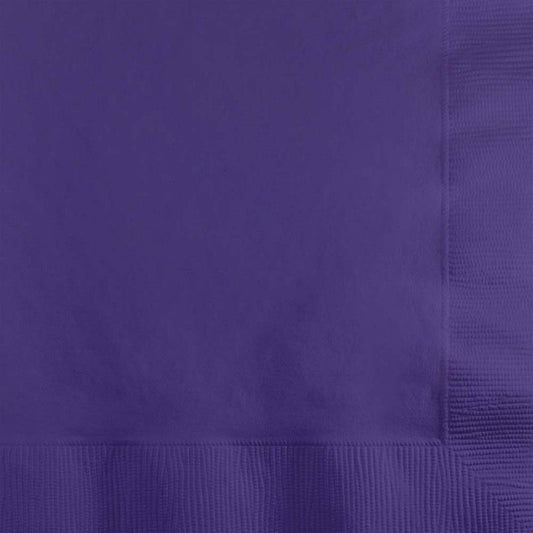 Beverage Napkin 50 Count 2 Piece Purple