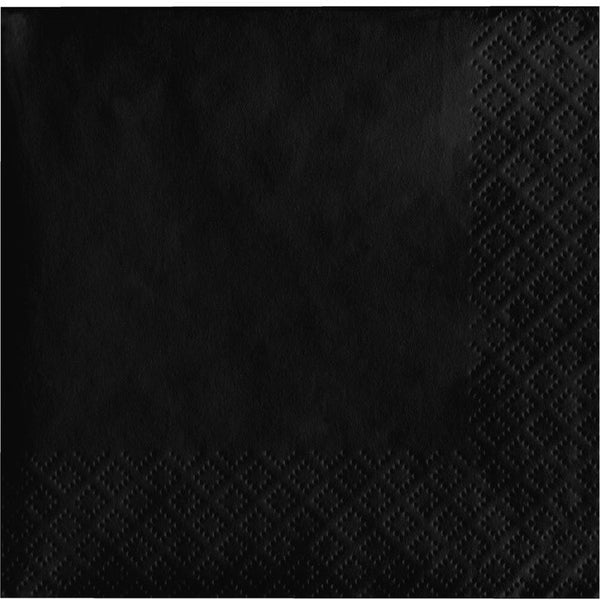 Beverage Napkin 50 Count 2-Ply Black Velvet