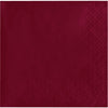 Beverage Napkin 50 Count 2-Ply Burgundy