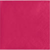 Beverage Napkin 50 Count 2-Ply Hot Magenta