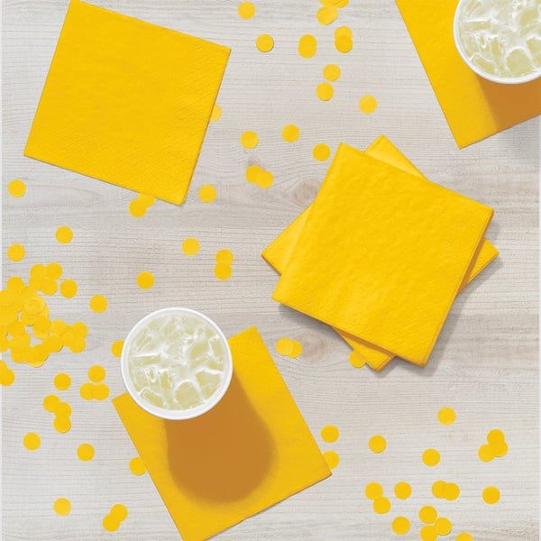 Beverage Napkin 50 Count 2-Ply School Bus Yellow